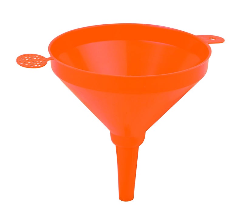 Groz 41936 Conical PE Funnel (Orange), 1.8 Litre (63 oz.) Capacity, 8-11/32" (214 mm) Height x 8-11/32" (212 mm) Dia.